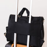 Satchel Diaper Bag - Black | Milk & Baby