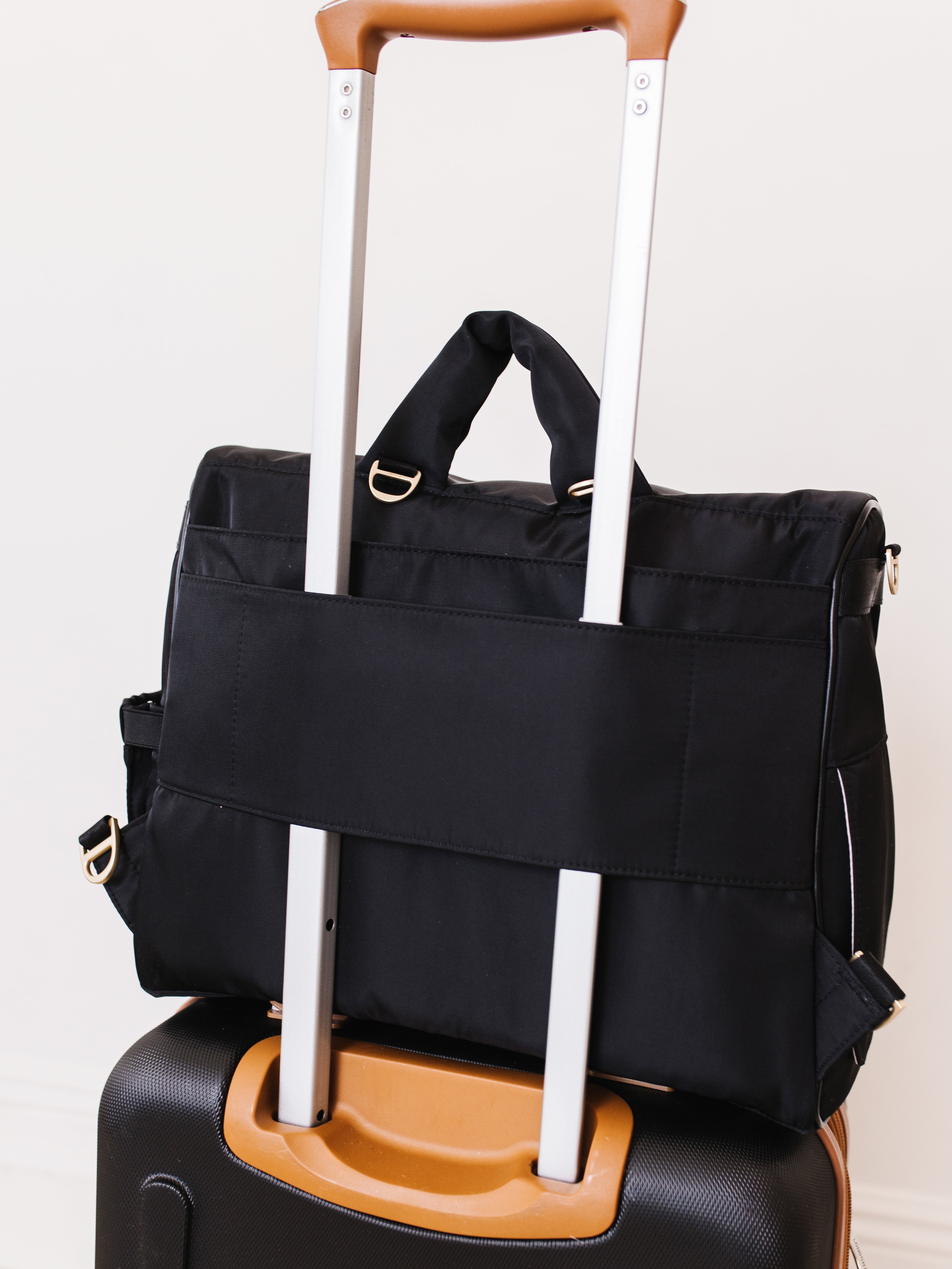 Satchel Diaper Bag - Black | Milk & Baby