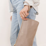 3-Piece Pouch Clutch Purse Set | Taupe | Milk & Baby