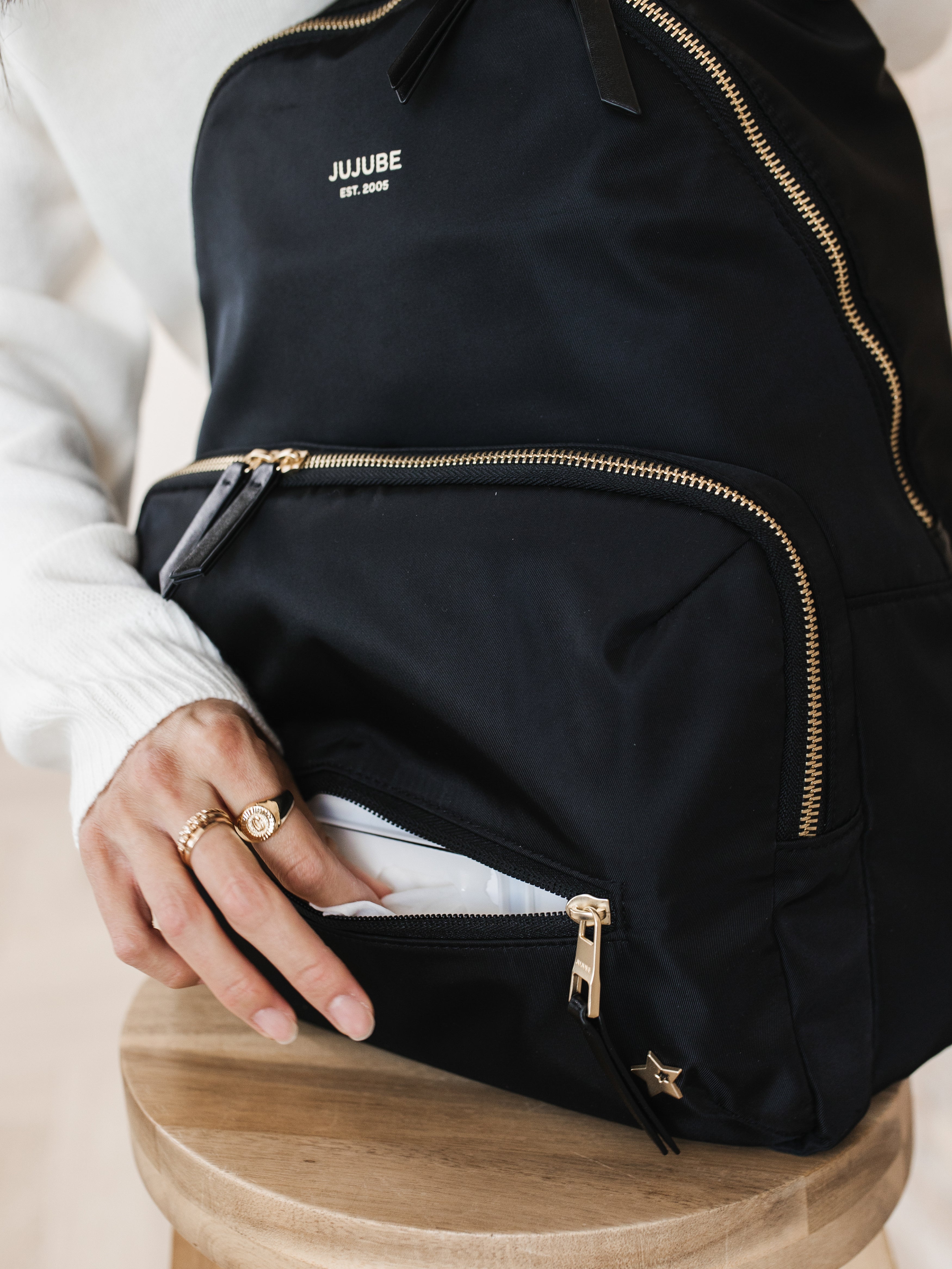 Everyday Diaper Backpack - Black | Milk & Baby