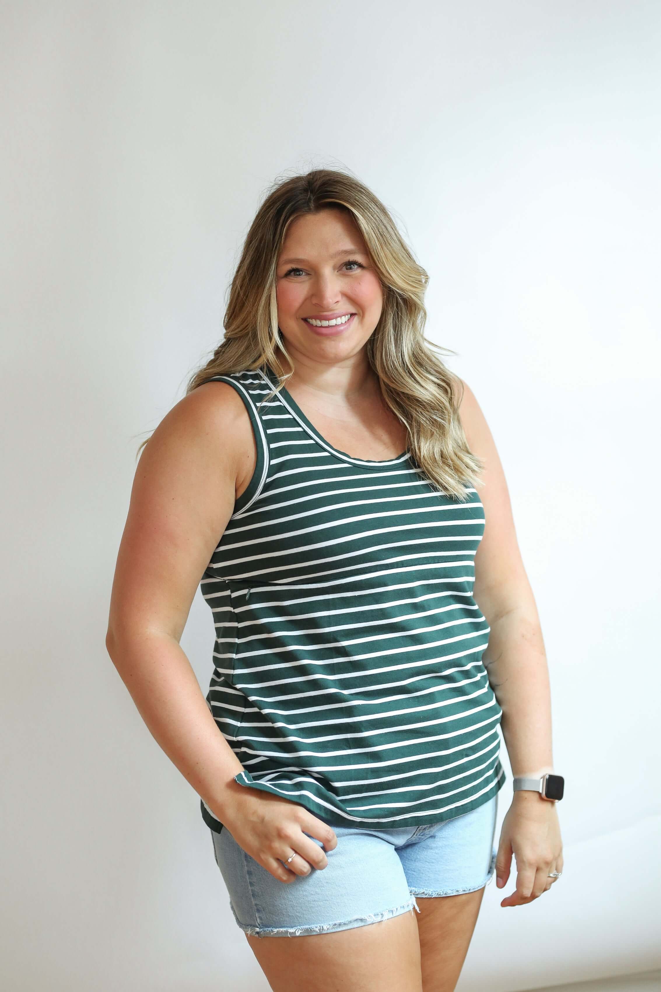 Invisible Zip Breastfeeding Tank Top | Milk & Baby