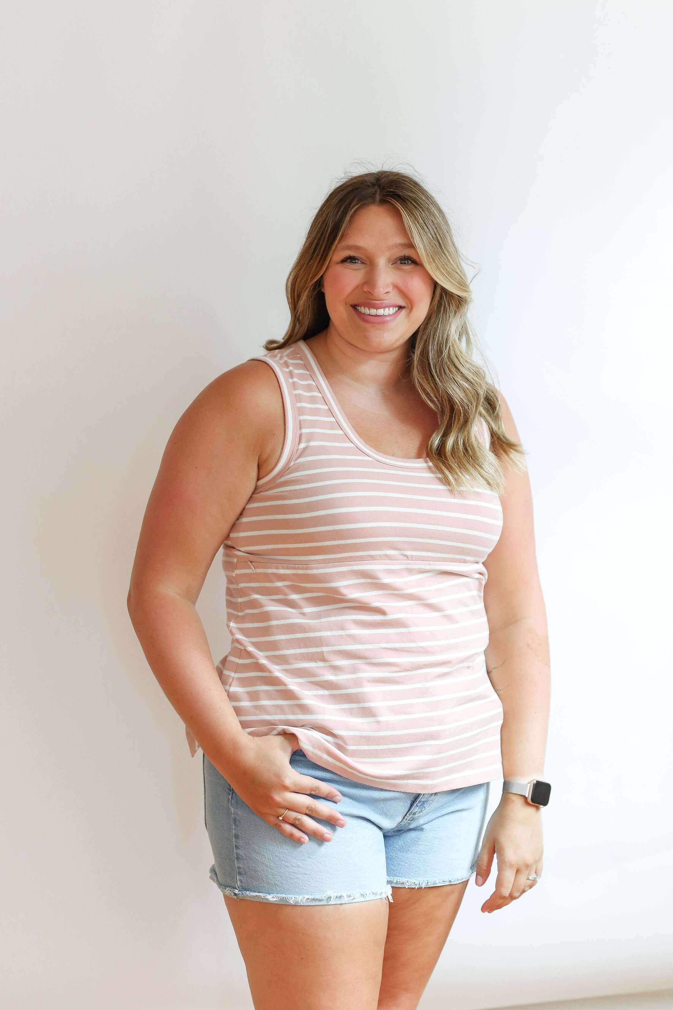 Invisible Zip Breastfeeding Tank Top | Milk & Baby