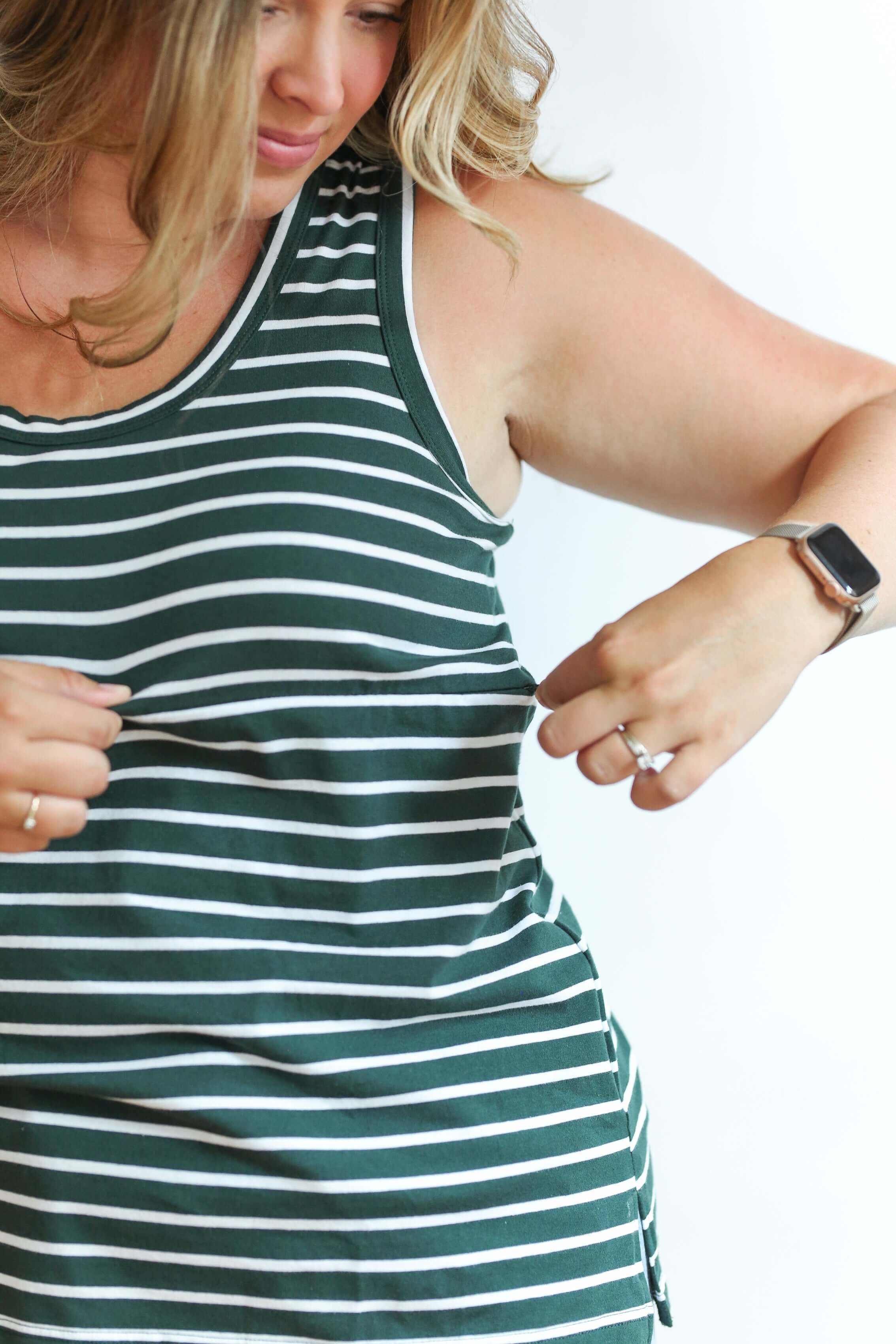 Invisible Zip Breastfeeding Tank Top | Milk & Baby