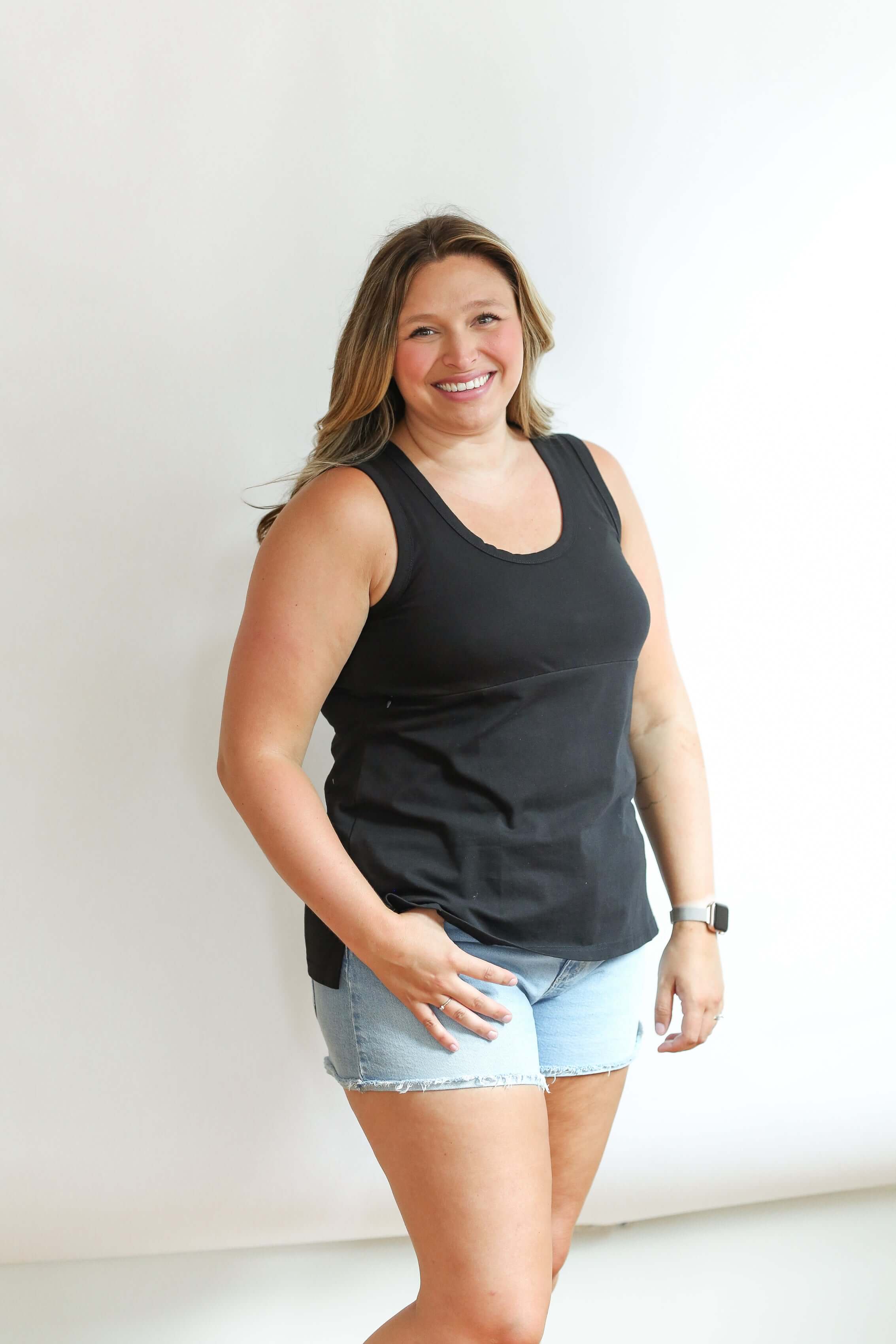 Invisible Zip Breastfeeding Tank Top | Milk & Baby