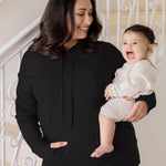 Bamboo Maternity & Nursing Hoodie | Black | Milk & Baby
