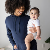 Bamboo Maternity & Nursing Hoodie | Navy | Milk & Baby