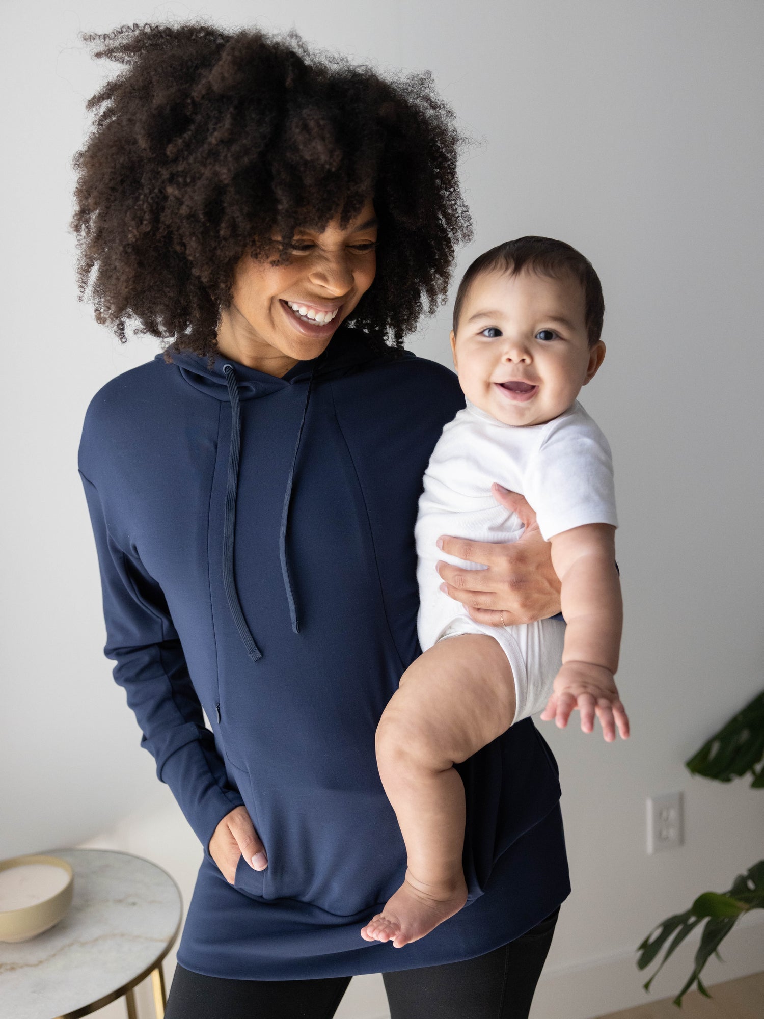 Bamboo Maternity & Nursing Hoodie | Navy | Milk & Baby