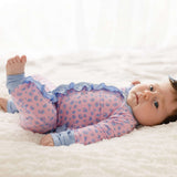 Lillian Leopard Bamboo Ruffle Convertible Footie | Milk & Baby