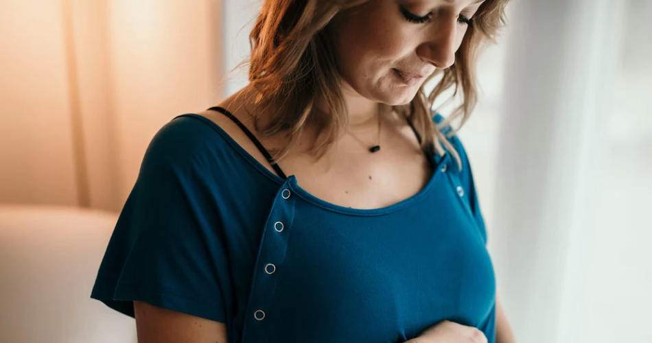 Blue Labor gown