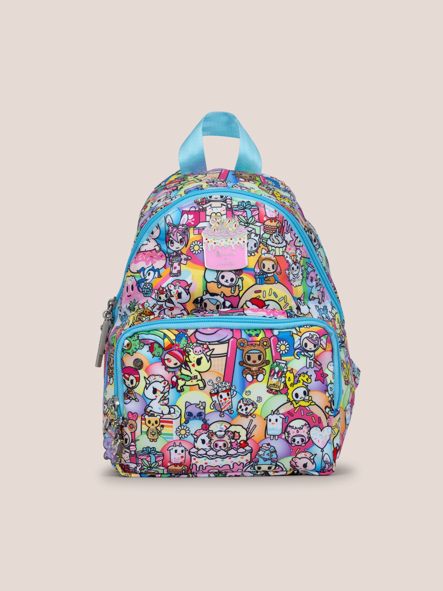 jujube mini backpack Ju-Ju-Be MiniBe adjustable shoulder straps and a cushioned back panel designed for your comfortwherever parent life takes you Boxlunch JuJuBe Denim and Daisies