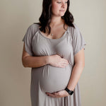 Harbor Mist Maternity Mommy Labor & Delivery Gown | Milk & Baby