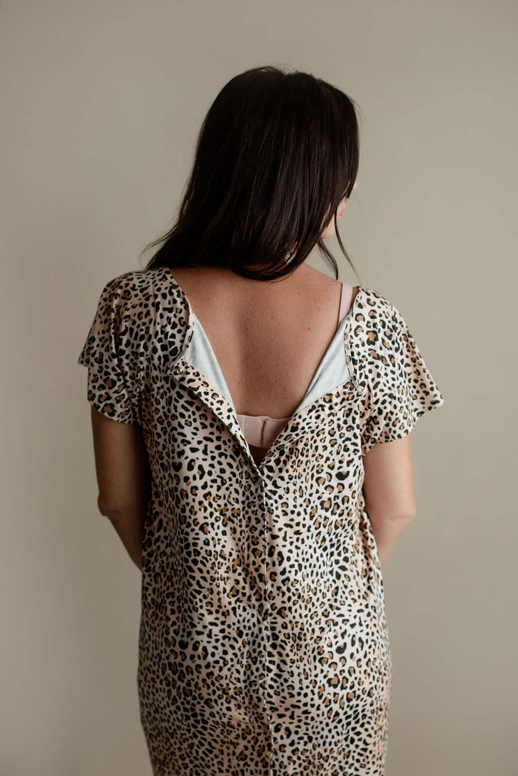 Leopard Print Labor & Delivery Gown | Milk & Baby