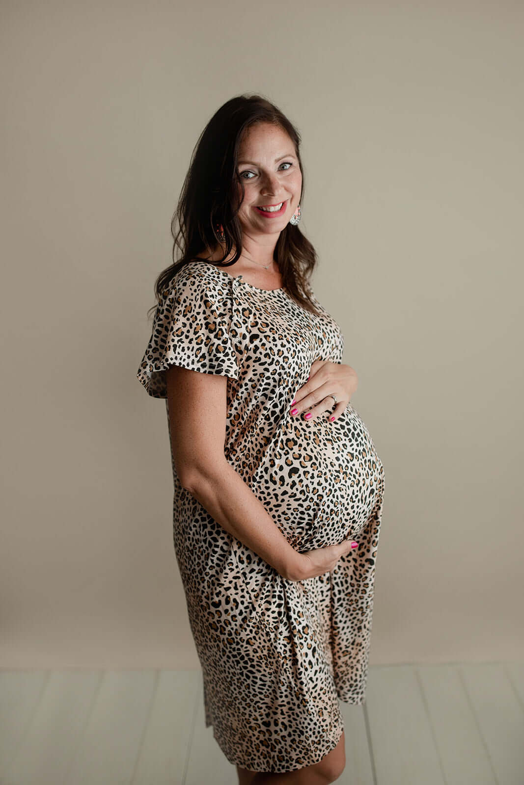 Leopard Print Labor & Delivery Gown | Milk & Baby