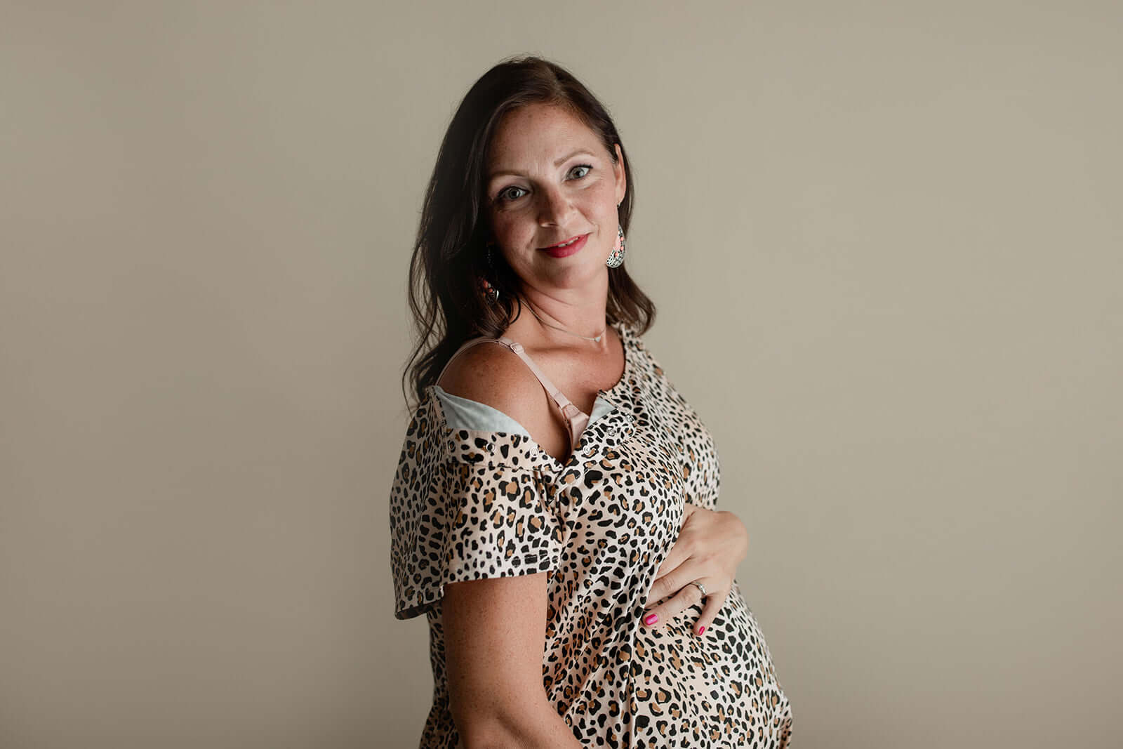 Leopard Print Labor & Delivery Gown | Milk & Baby