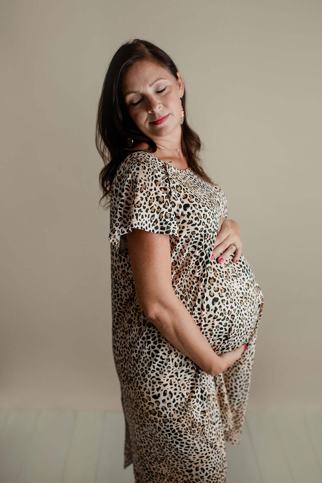 Leopard Print Labor & Delivery Gown | Milk & Baby