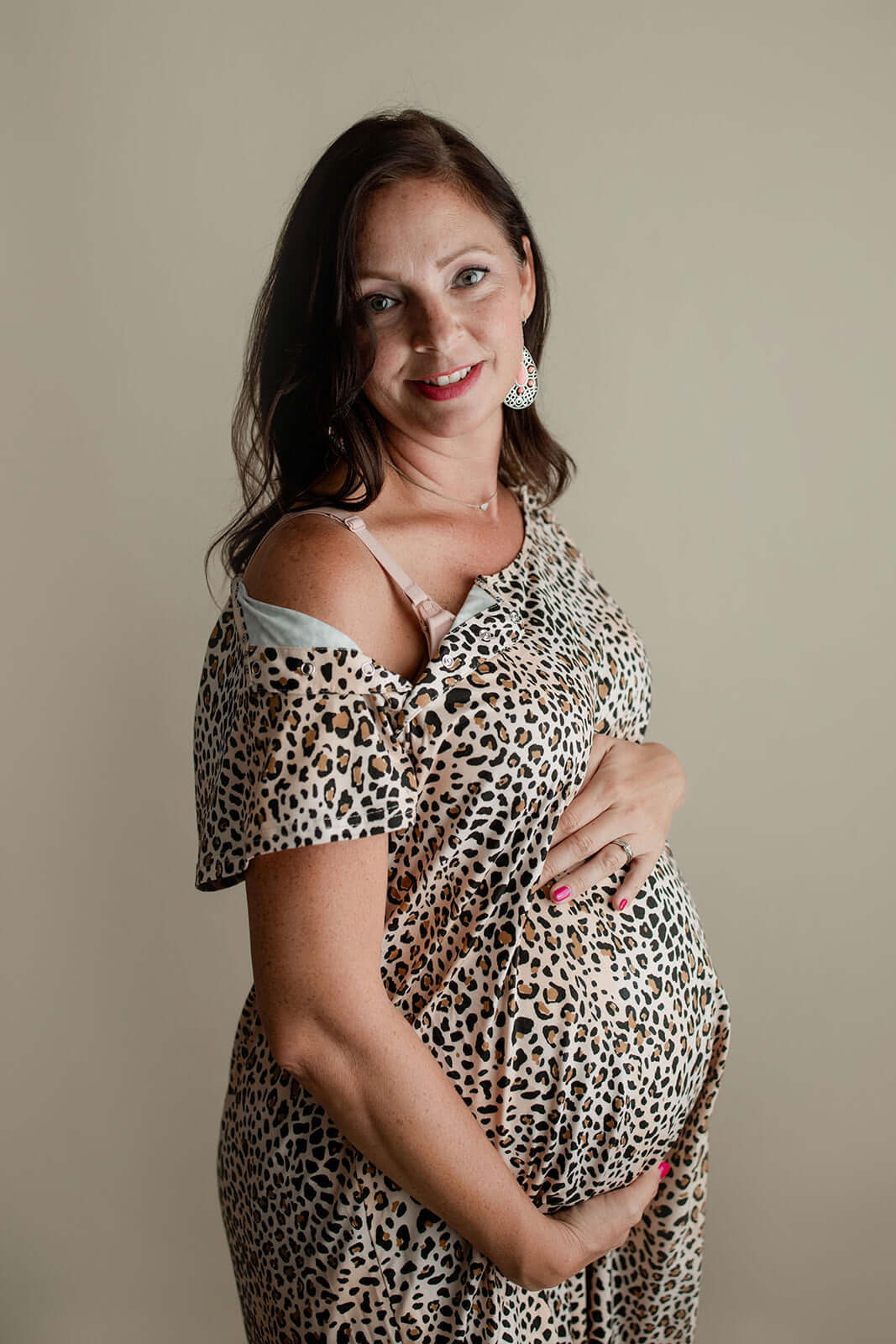 Leopard Print Labor & Delivery Gown | Milk & Baby