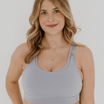 AXK CORE Full Support Nursing Bra | Light Gray | Milk & Baby