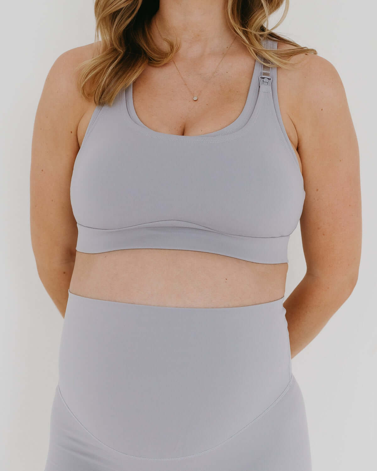 AXK CORE Full Support Nursing Bra | Light Gray | Milk & Baby