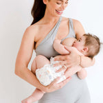 AXK CORE Cross Body Nursing Bra Light Gray | Milk & Baby