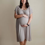 Harbor Mist Maternity Mommy Labor & Delivery Gown | Milk & Baby