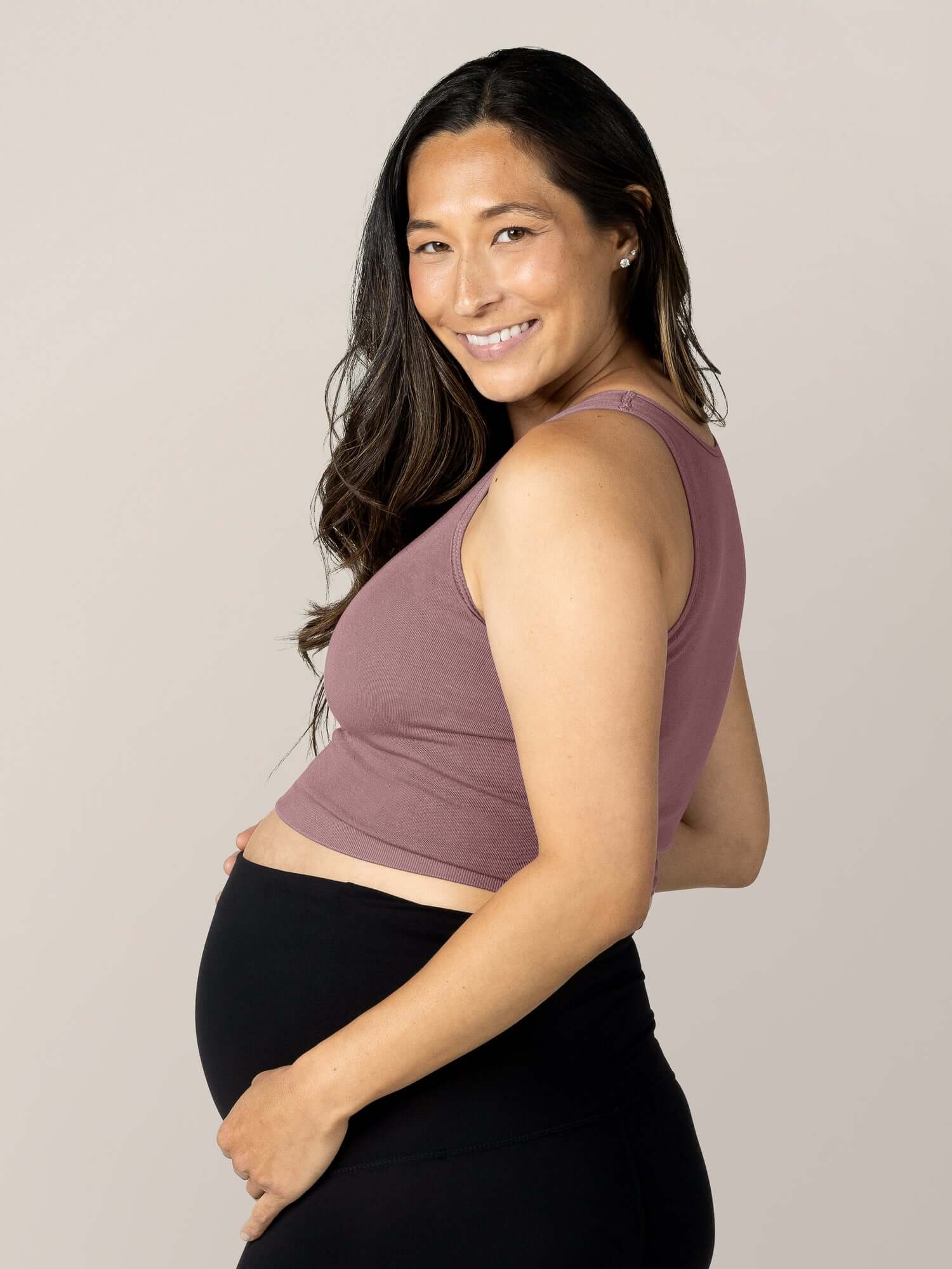 Sublime® Bamboo Maternity & Nursing Longline Bra Top | Twilight | Milk & Baby