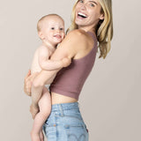 Sublime® Bamboo Maternity & Nursing Longline Bra Top | Twilight | Milk & Baby