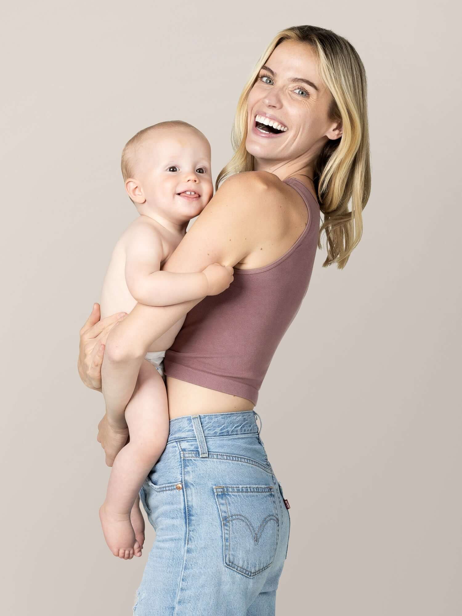Sublime® Bamboo Maternity & Nursing Longline Bra Top | Twilight | Milk & Baby