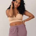 French Terry Racerback Nursing & Sleep Bra | Beige | Milk & Baby