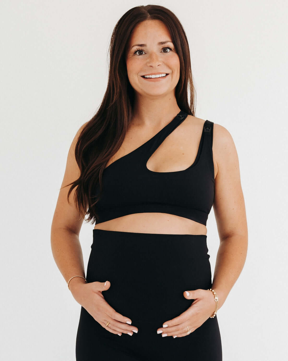 AXK CORE Cross Body Nursing Bra | Black | Milk & Baby