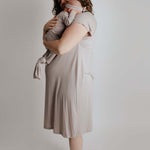 Harbor Mist Maternity Mommy Labor & Delivery Gown | Milk & Baby