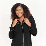 The Black CloudLuxe Classic Pajama Set | Milk & Baby
