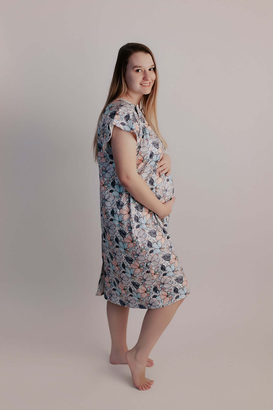 Flower Bloom Labor & Delivery Gown | Milk & Baby