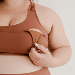 AXK CORE Full Support Nursing Bra | Brown | Milk & Baby