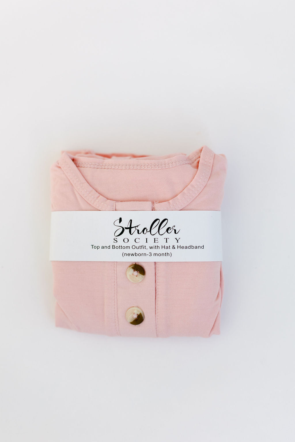 Aspen Outfit, Hat and Headband Set | Pink | Milk & Baby