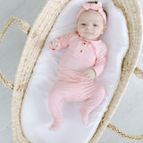 Aspen Outfit, Hat and Headband Set | Pink | Milk & Baby