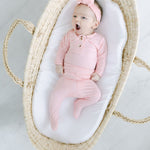 Aspen Outfit, Hat and Headband Set | Pink | Milk & Baby
