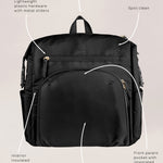 Modern Backpack Diaper Bag | Black | Milk & Baby
