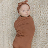 Rust Bamboo Hat OR Head Wrap Set | Milk & Baby