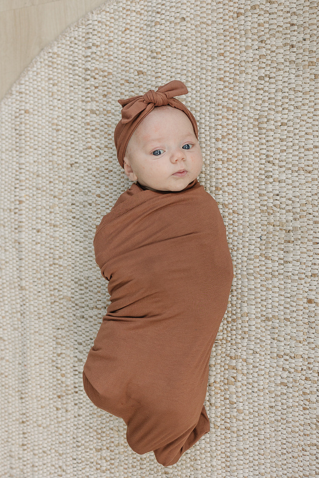 Rust Bamboo Hat OR Head Wrap Set | Milk & Baby