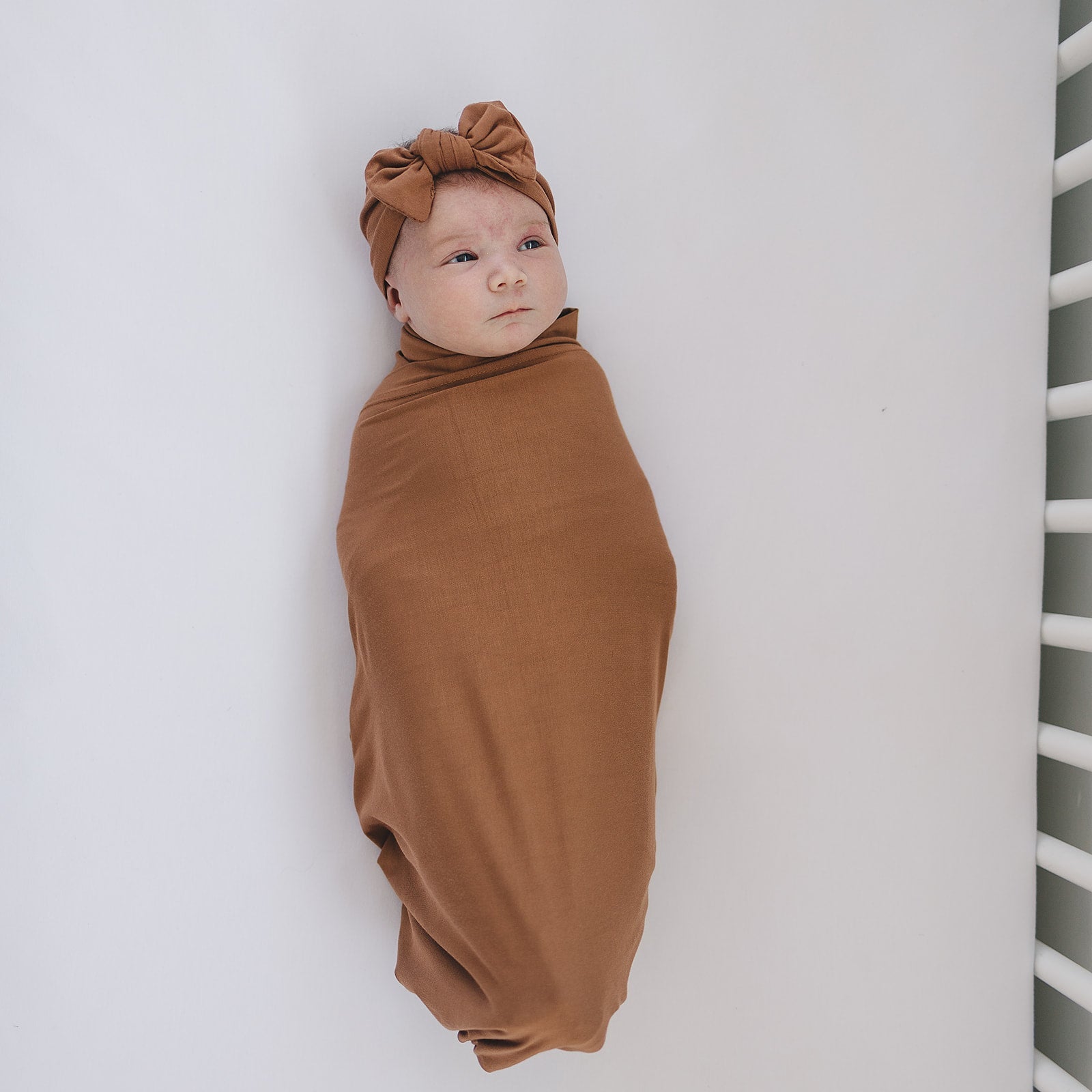 Rust Bamboo Hat OR Head Wrap Set | Milk & Baby