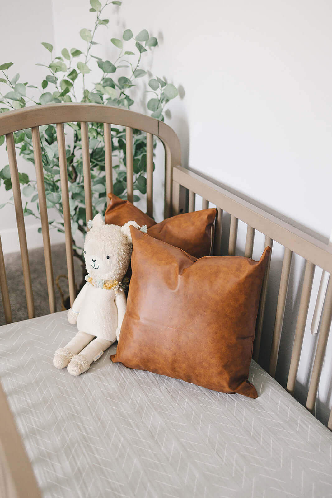 Desert Sage Muslin Crib Sheet | Milk & Baby