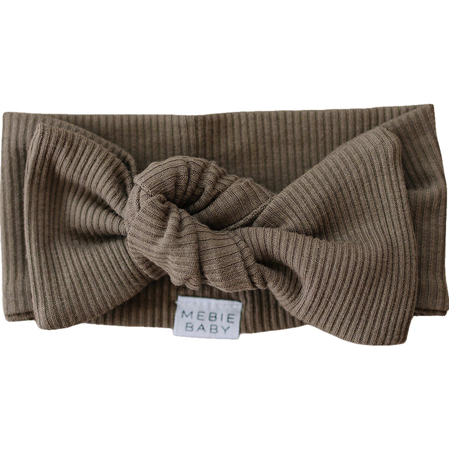 Cocoa Organic Cotton Ribbed Head Wrap | Milk & Baby