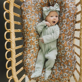 Sage Organic Cotton Ribbed Zipper | Milk & Baby