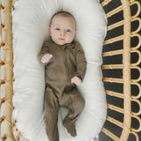 Cocoa Organic Cotton Ribbed Zipper | Milk & Baby
