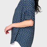 Dianthus Henley Puff Sleeve Blouse | Milk & Baby