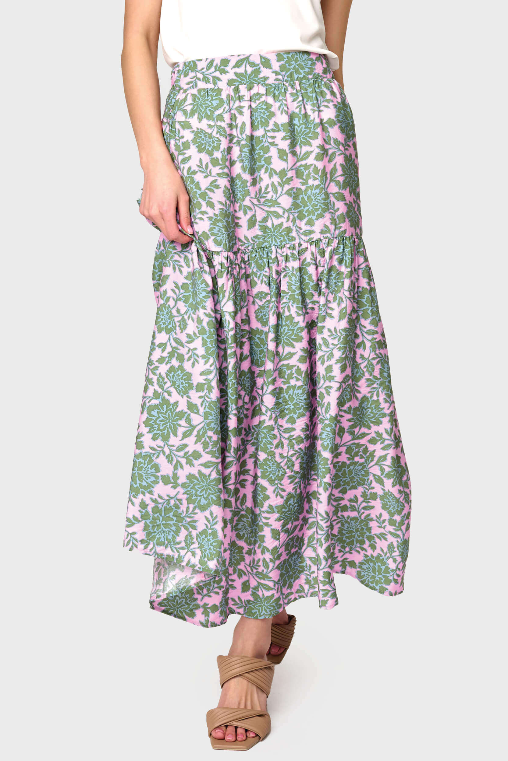 Playa Tiered Maxi Skirt | Milk & Baby