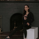 Soothe Shirt | Long Sleeve | Black | Milk & Baby