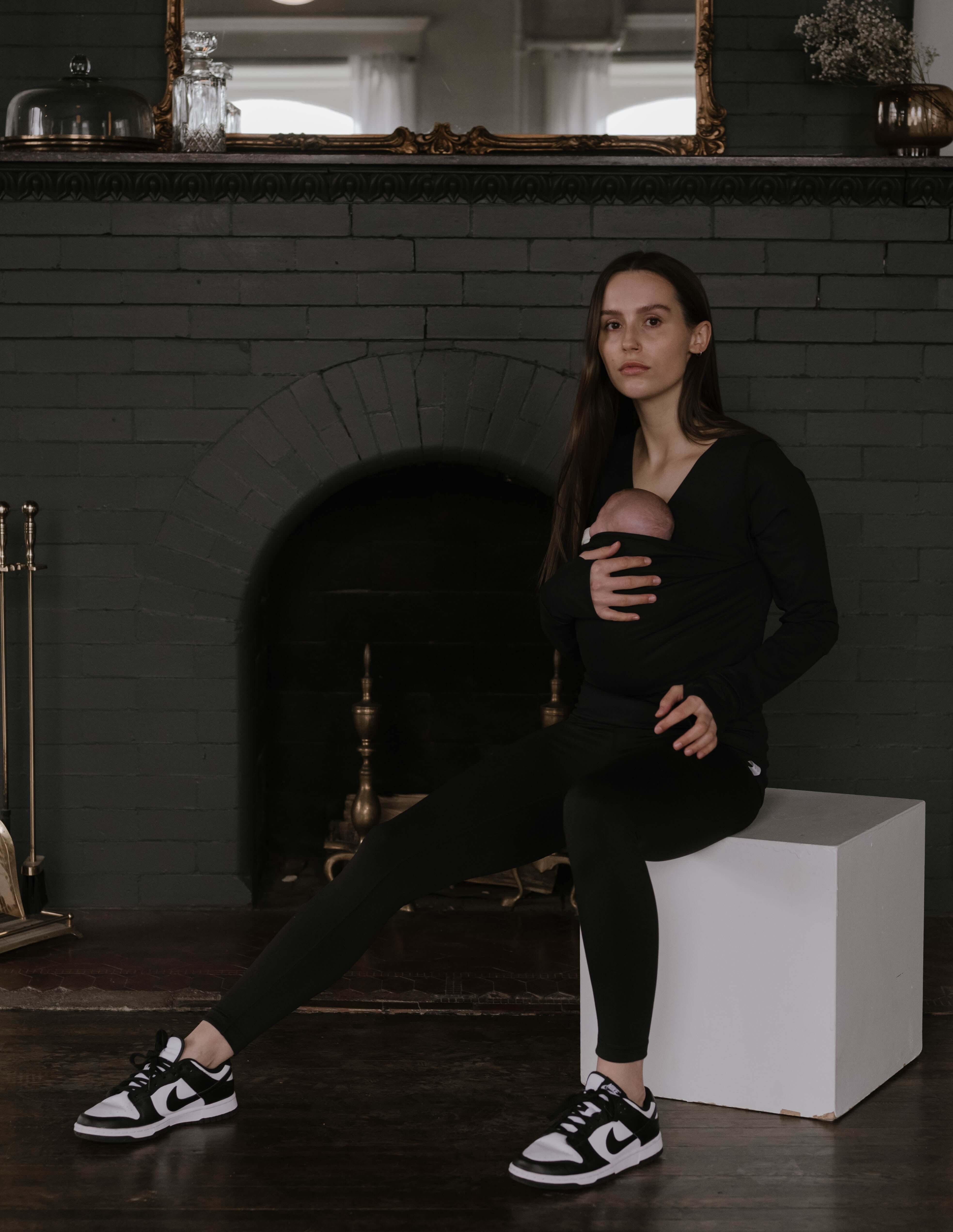 Soothe Shirt | Long Sleeve | Black | Milk & Baby