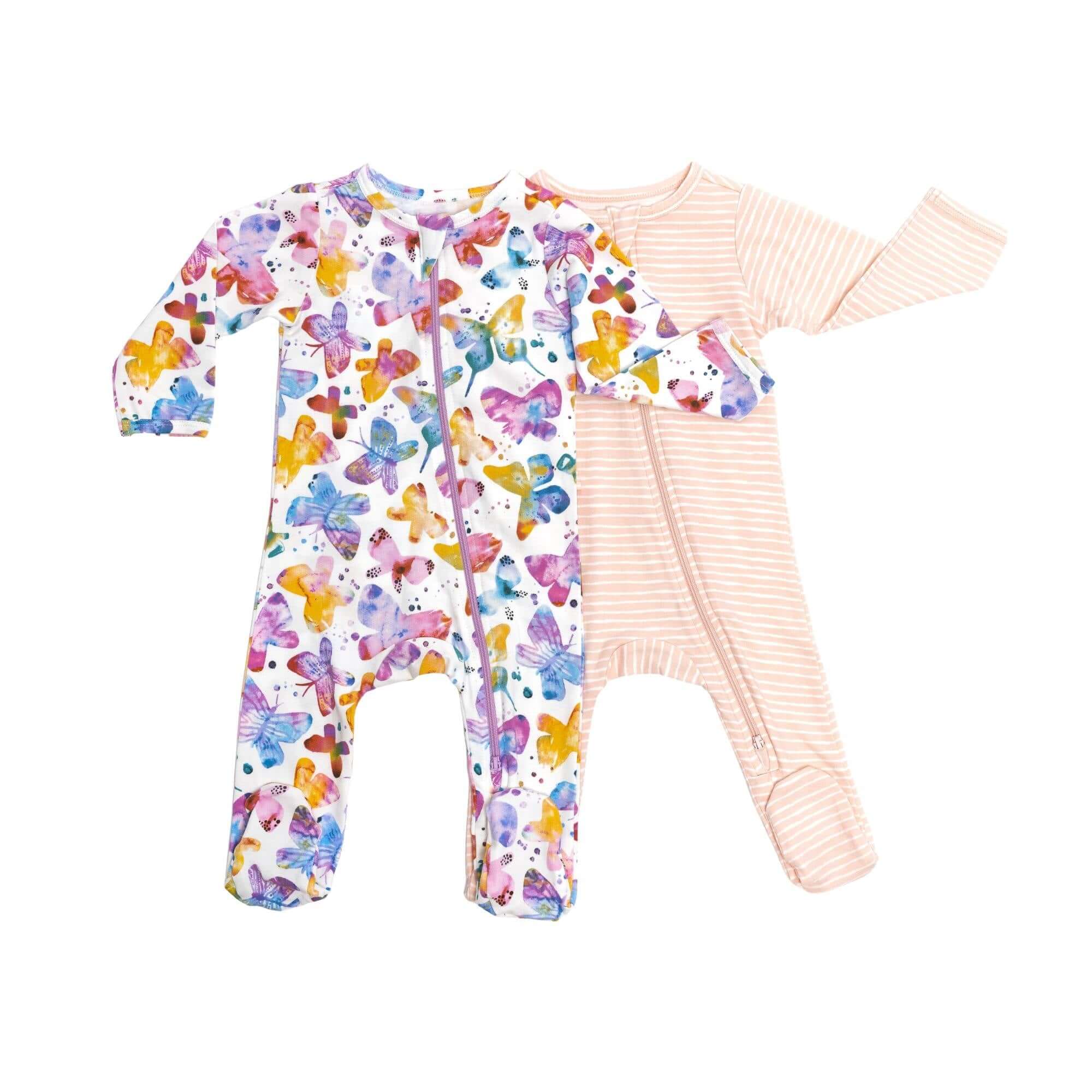 Butterflies | Organic Footie | Milk & Baby