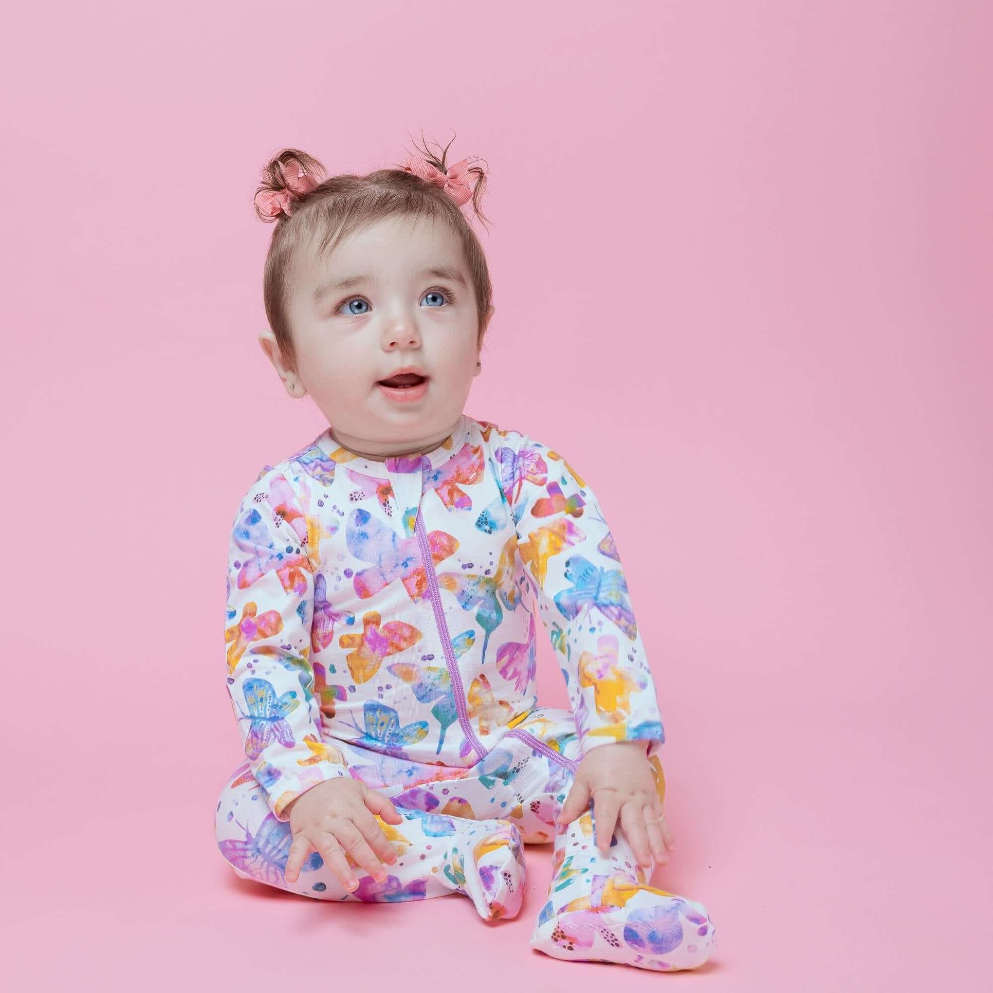 Butterflies | Organic Footie | Milk & Baby